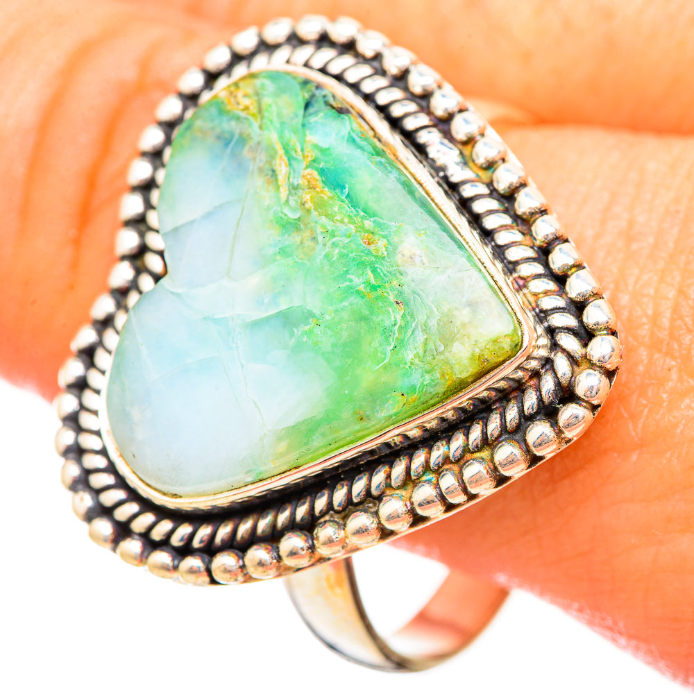 Peruvian Opal Rings handcrafted by Ana Silver Co - RING115274