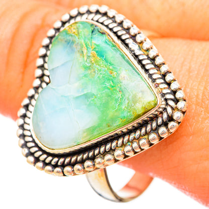 Peruvian Opal Rings handcrafted by Ana Silver Co - RING115274