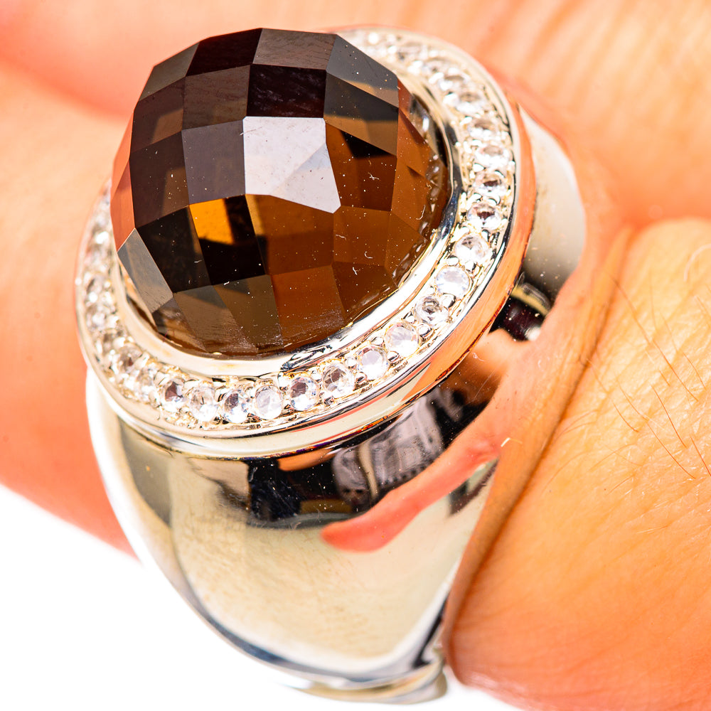 Smoky Quartz Rings handcrafted by Ana Silver Co - RING115276