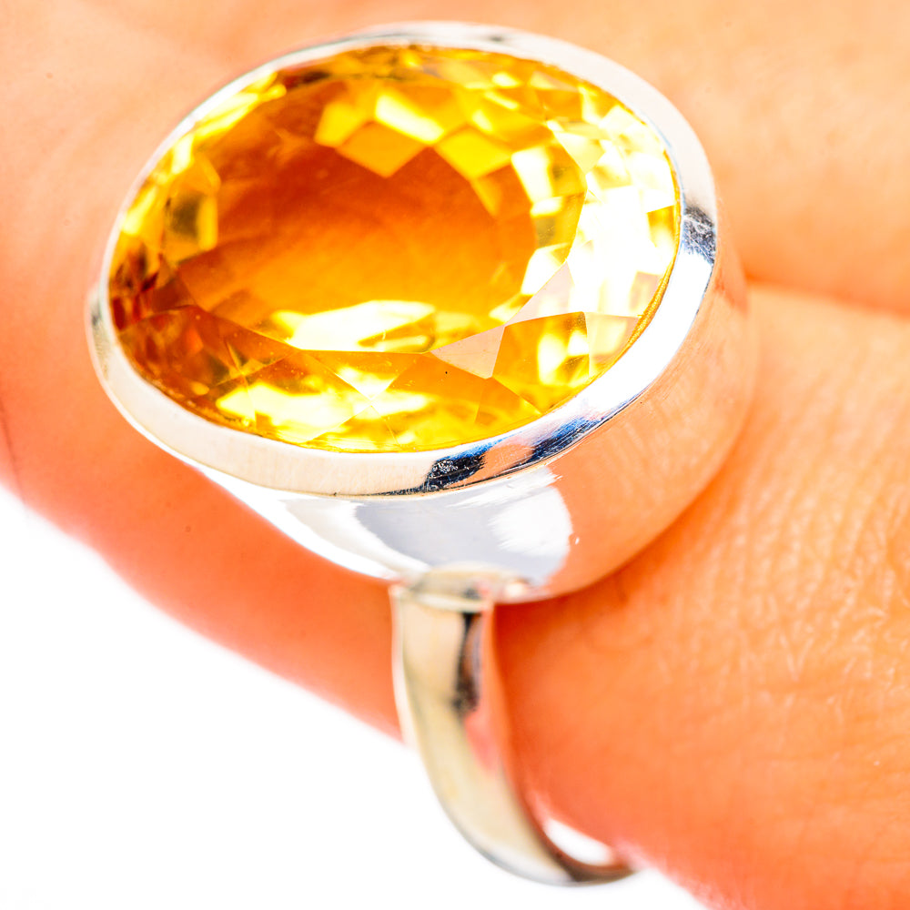 Citrine Rings handcrafted by Ana Silver Co - RING115277
