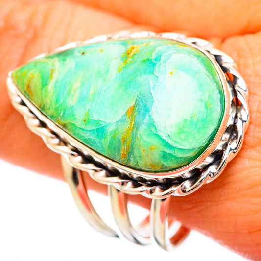 Peruvian Opal Rings handcrafted by Ana Silver Co - RING115287