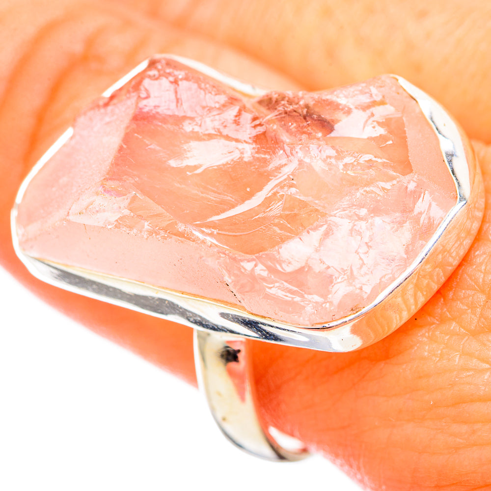 Rose Quartz Rings handcrafted by Ana Silver Co - RING115291