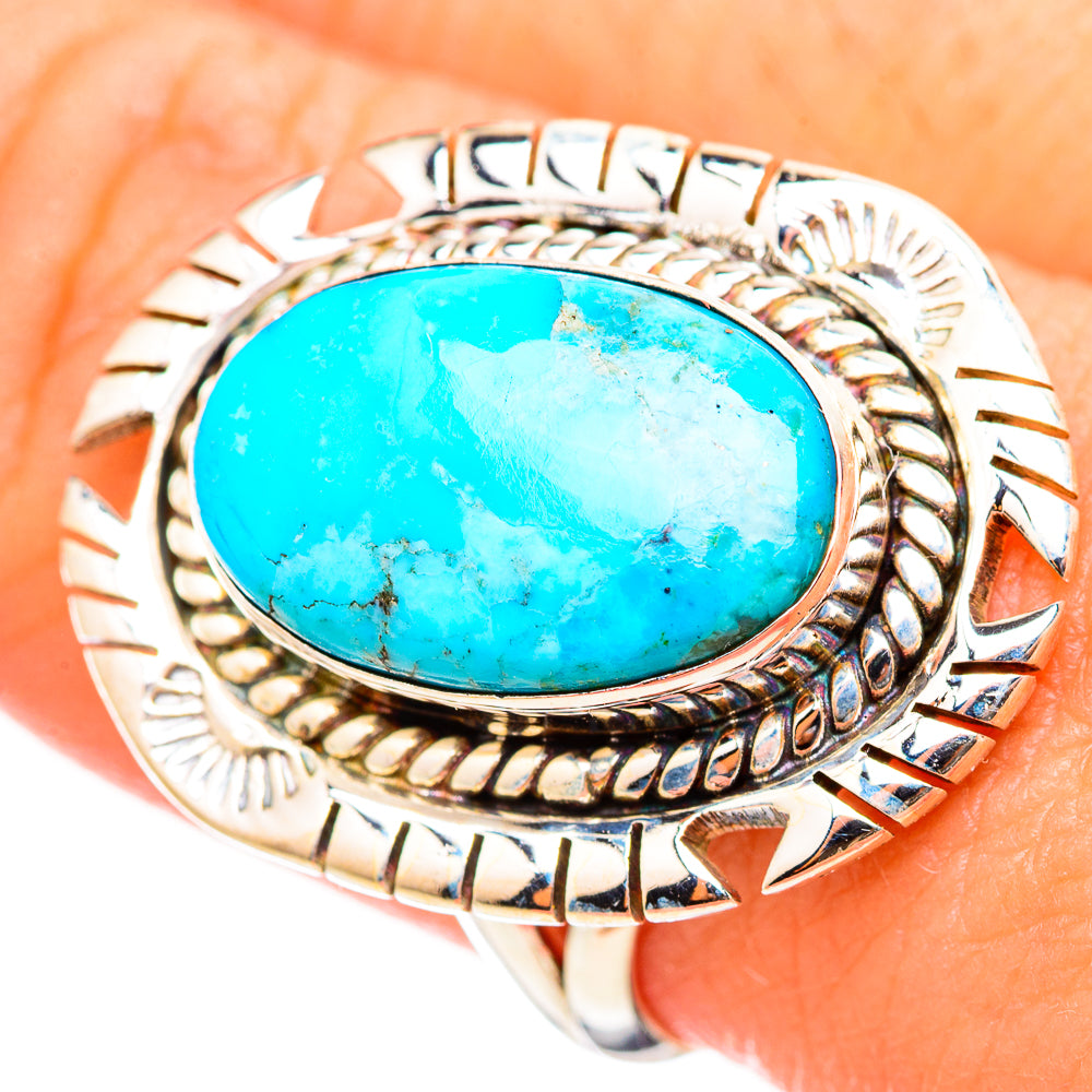 Chrysocolla Rings handcrafted by Ana Silver Co - RING115296