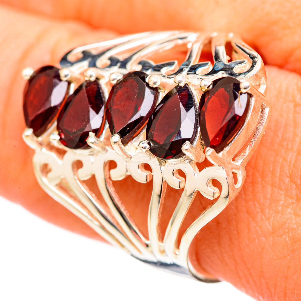 Garnet Rings handcrafted by Ana Silver Co - RING115309