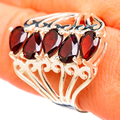 Garnet Rings handcrafted by Ana Silver Co - RING115309
