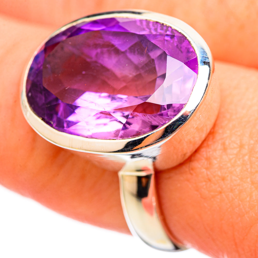 Amethyst Rings handcrafted by Ana Silver Co - RING115311