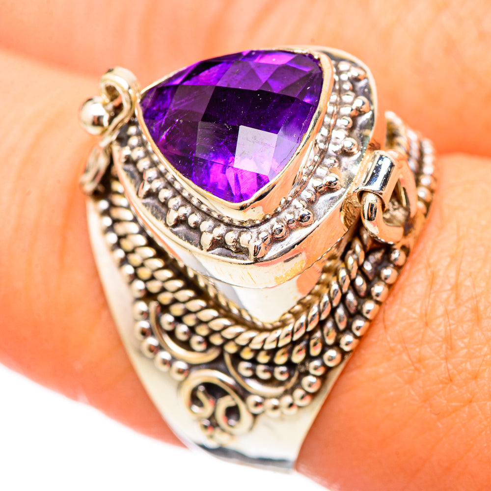Amethyst Rings handcrafted by Ana Silver Co - RING115312