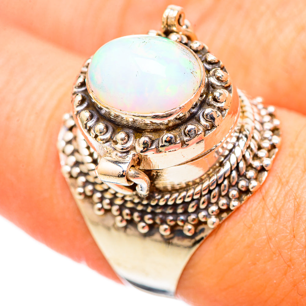 Ethiopian Opal Rings handcrafted by Ana Silver Co - RING115318