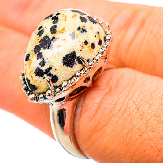 Dalmatian Jasper Rings handcrafted by Ana Silver Co - RING115331