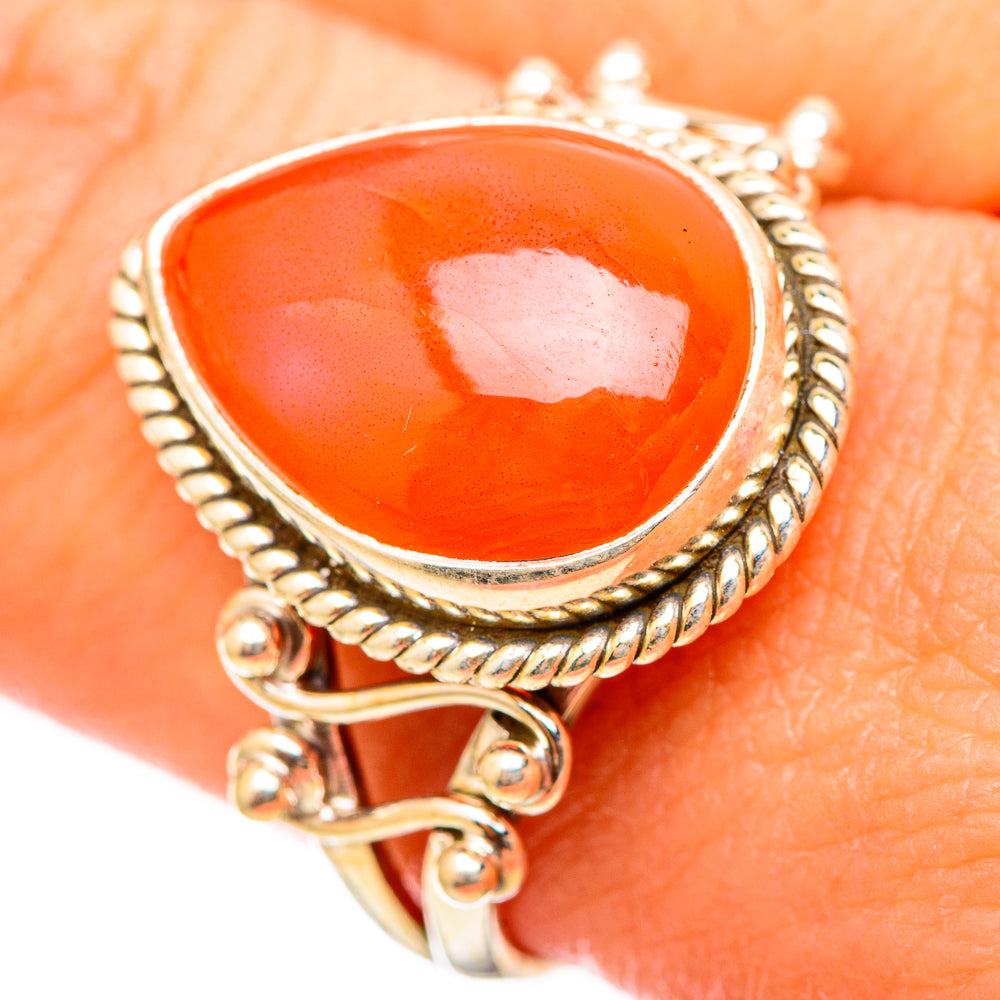 Carnelian Rings handcrafted by Ana Silver Co - RING115332