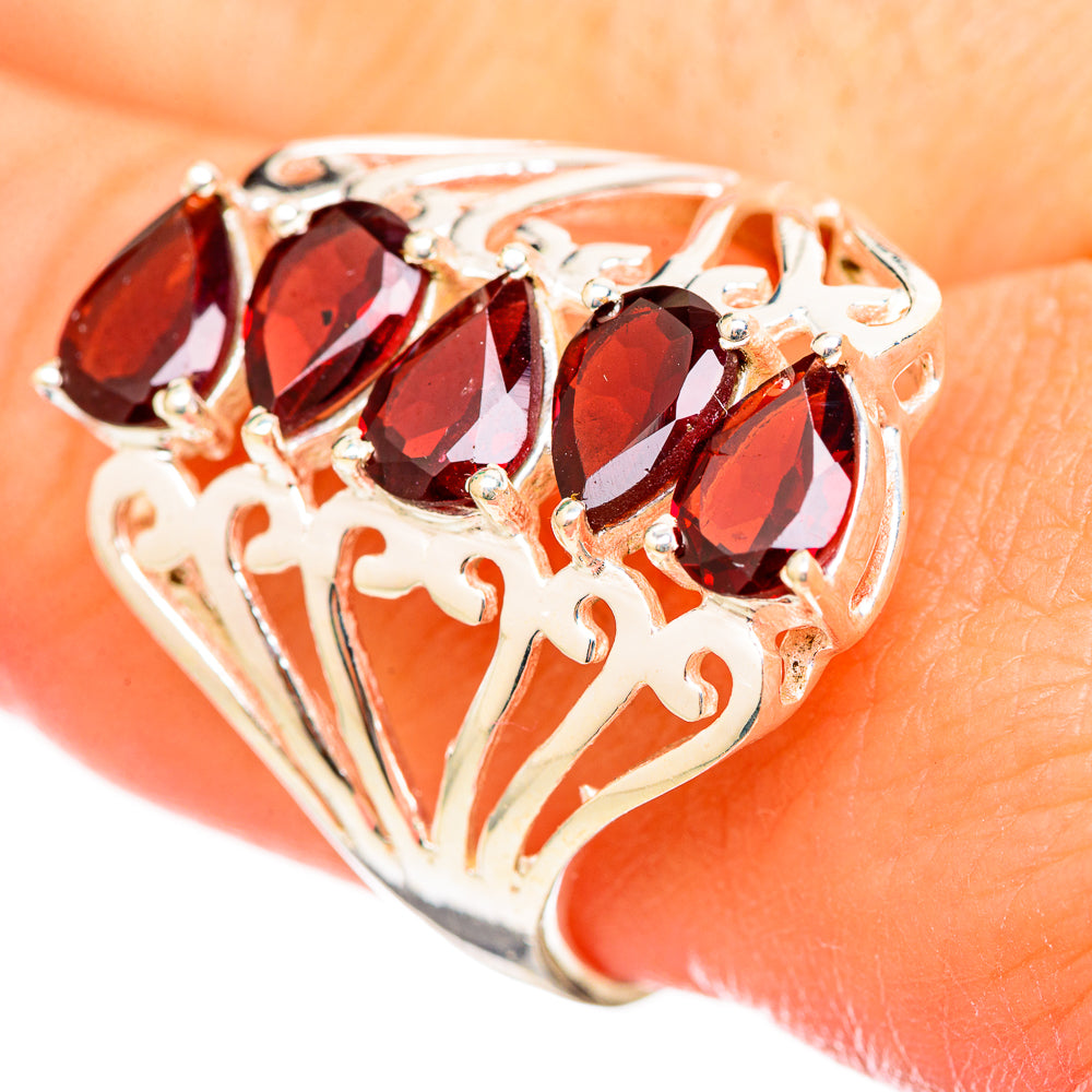 Garnet Rings handcrafted by Ana Silver Co - RING115337