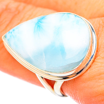 Larimar Rings handcrafted by Ana Silver Co - RING115352