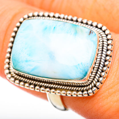 Larimar Rings handcrafted by Ana Silver Co - RING115354