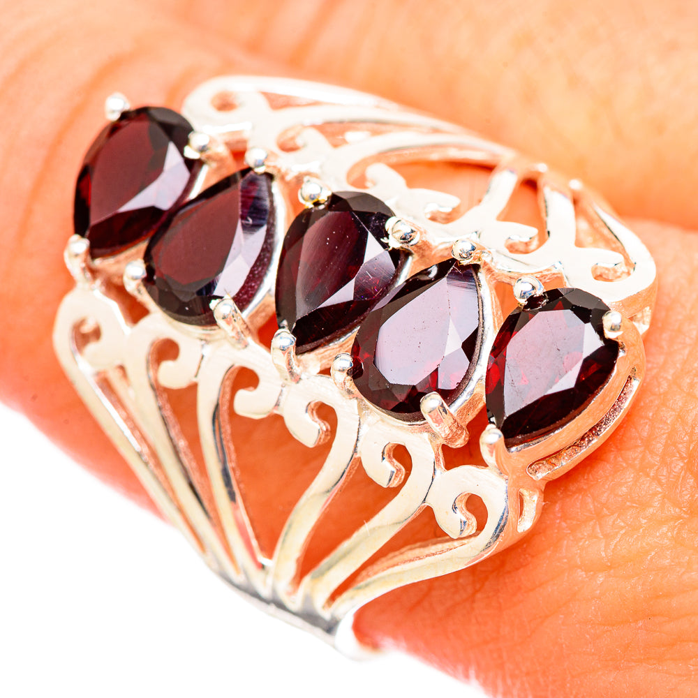 Garnet Rings handcrafted by Ana Silver Co - RING115364