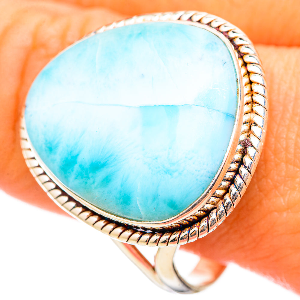 Larimar Rings handcrafted by Ana Silver Co - RING115379