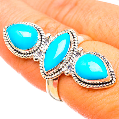 Sleeping Beauty Turquoise Rings handcrafted by Ana Silver Co - RING115382