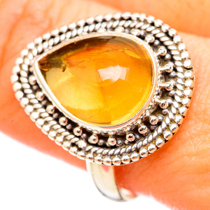 Citrine Sugarloaf Rings handcrafted by Ana Silver Co - RING115387