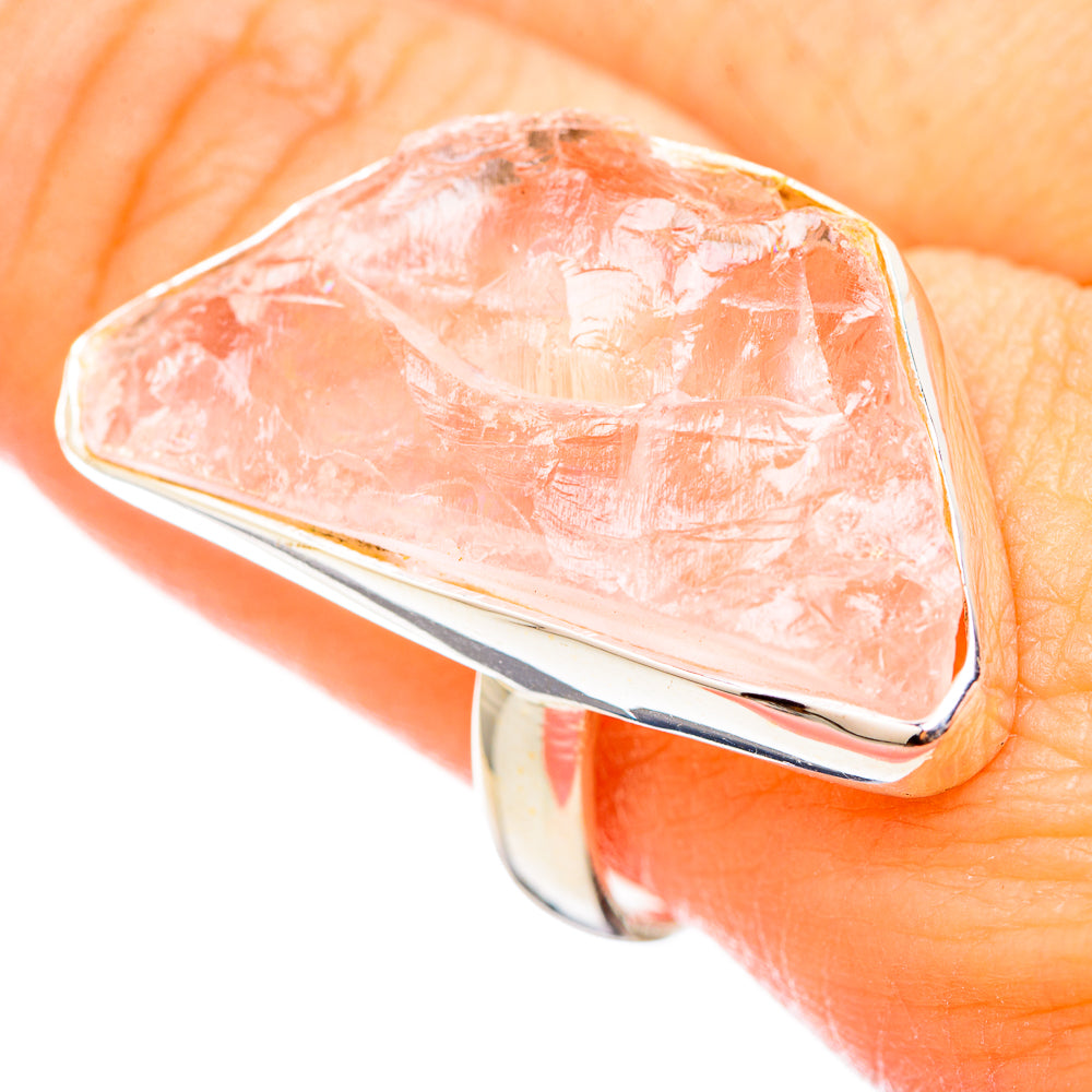 Rose Quartz Rings handcrafted by Ana Silver Co - RING115388