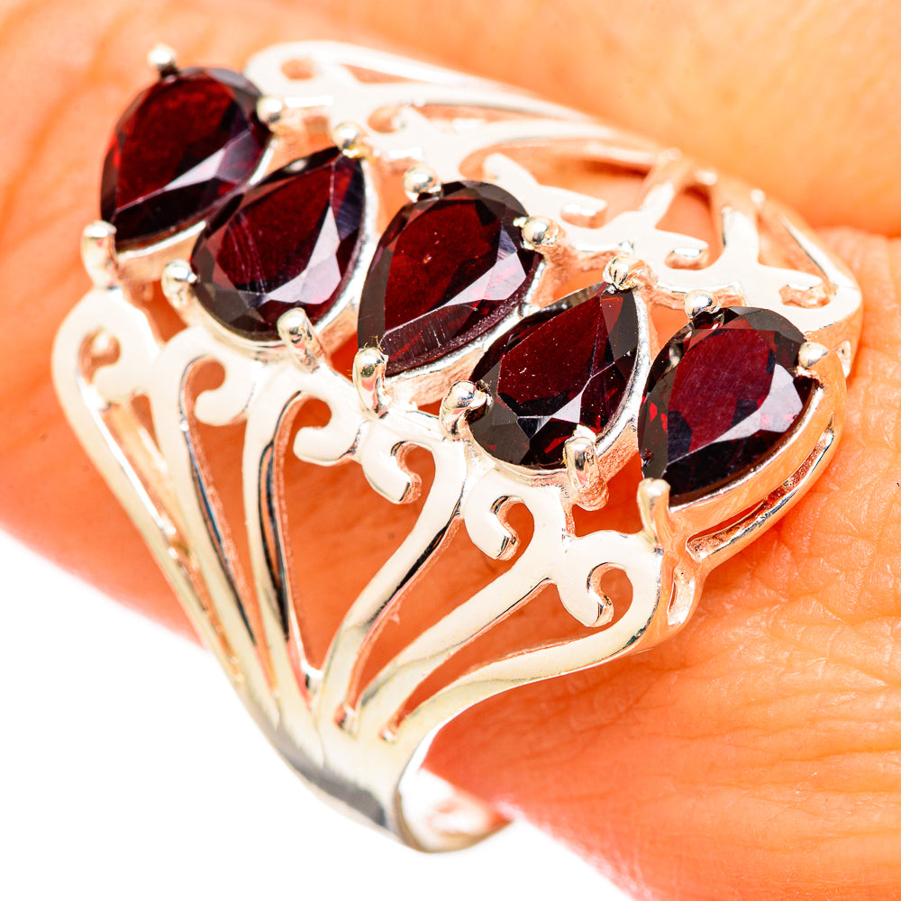 Garnet Rings handcrafted by Ana Silver Co - RING115391