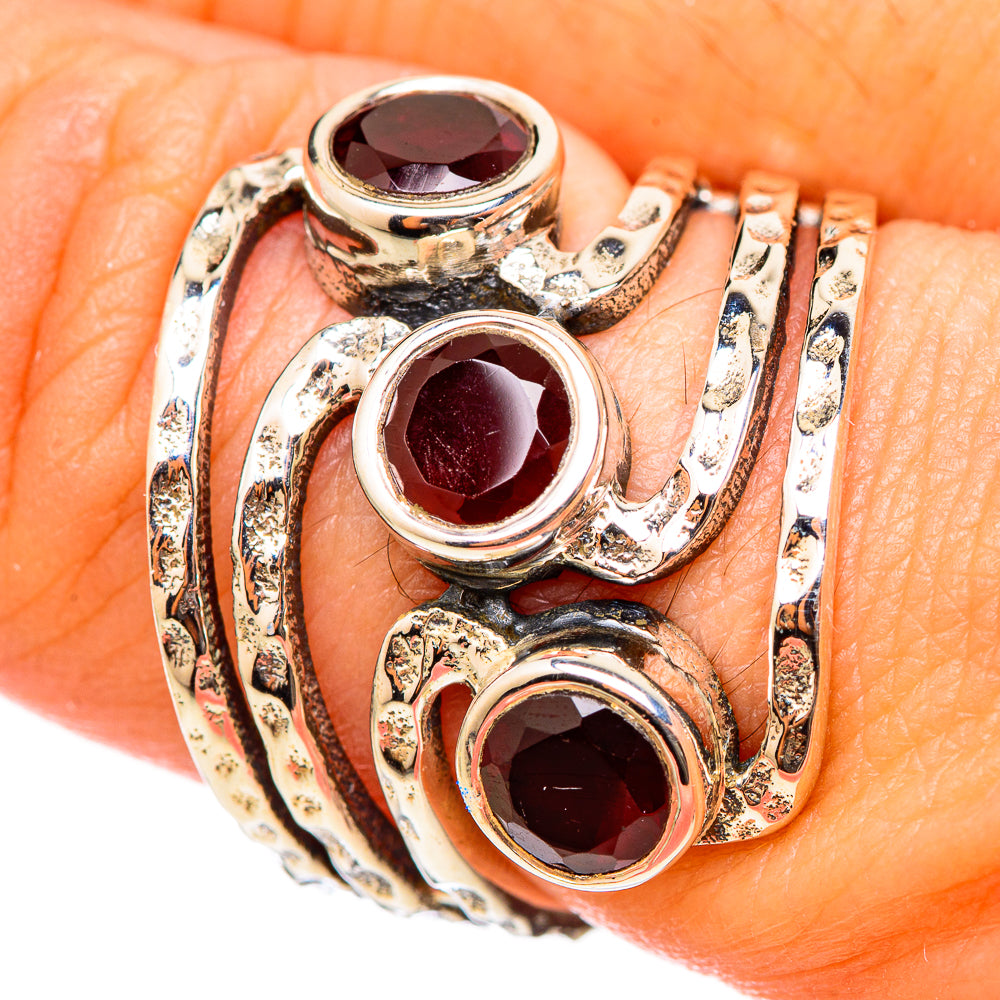 Garnet Rings handcrafted by Ana Silver Co - RING115392