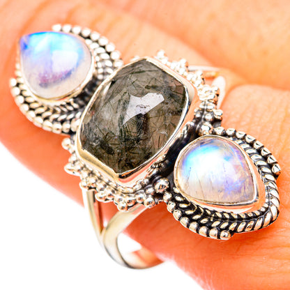 Tourmalinated Quartz Rings handcrafted by Ana Silver Co - RING115396