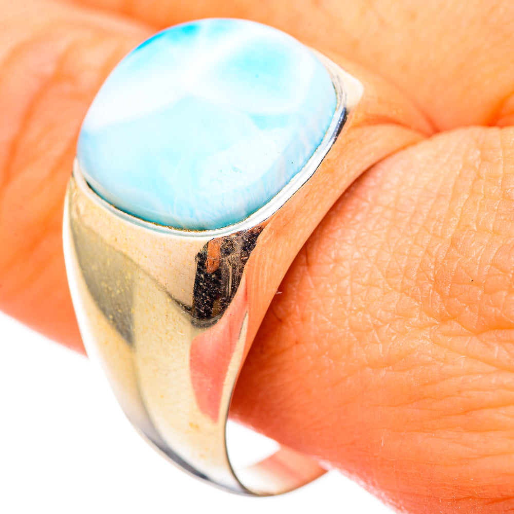 Larimar Rings handcrafted by Ana Silver Co - RING115407