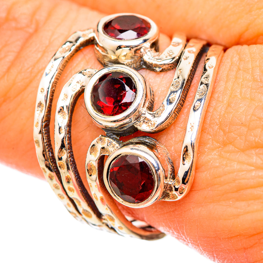 Garnet Rings handcrafted by Ana Silver Co - RING115417