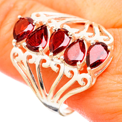 Garnet Rings handcrafted by Ana Silver Co - RING115418