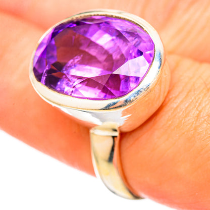Amethyst Rings handcrafted by Ana Silver Co - RING115420