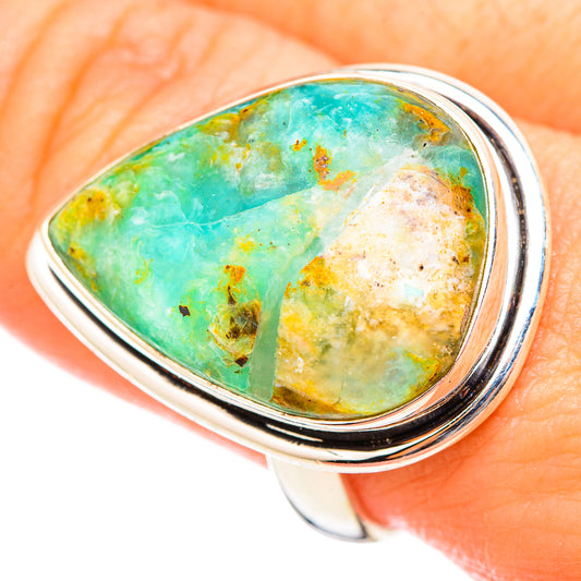Peruvian Opal Rings handcrafted by Ana Silver Co - RING115429