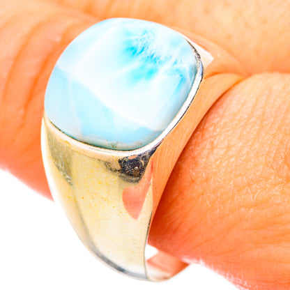 Larimar Rings handcrafted by Ana Silver Co - RING115431