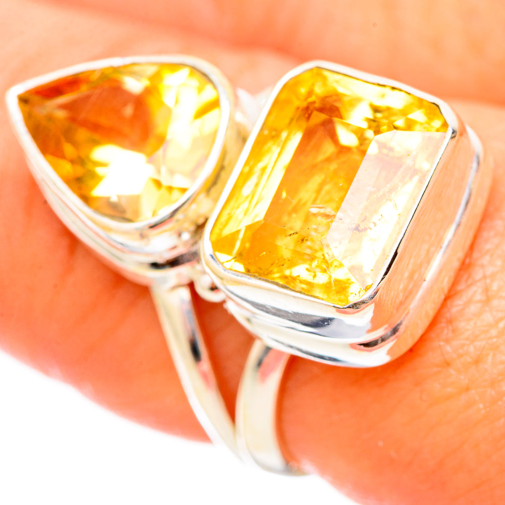 Citrine Rings handcrafted by Ana Silver Co - RING115438