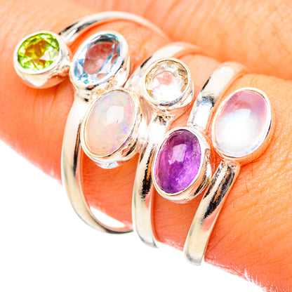 Ethiopian Opal Rings handcrafted by Ana Silver Co - RING115443