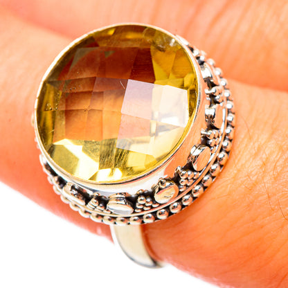 Lemon Quartz Rings handcrafted by Ana Silver Co - RING115450