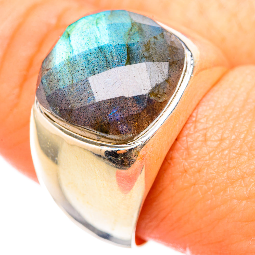 Labradorite Rings handcrafted by Ana Silver Co - RING115452