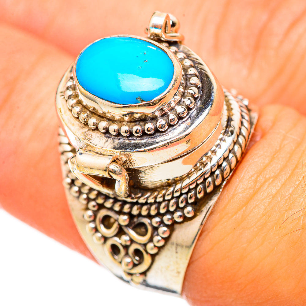 Sleeping Beauty Turquoise Rings handcrafted by Ana Silver Co - RING115453