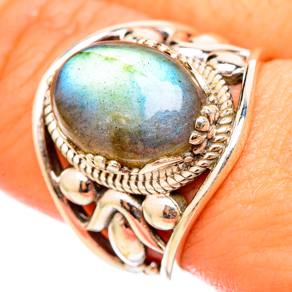 Labradorite Rings handcrafted by Ana Silver Co - RING115454