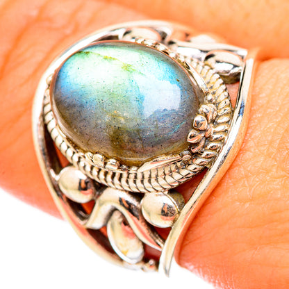 Labradorite Rings handcrafted by Ana Silver Co - RING115454
