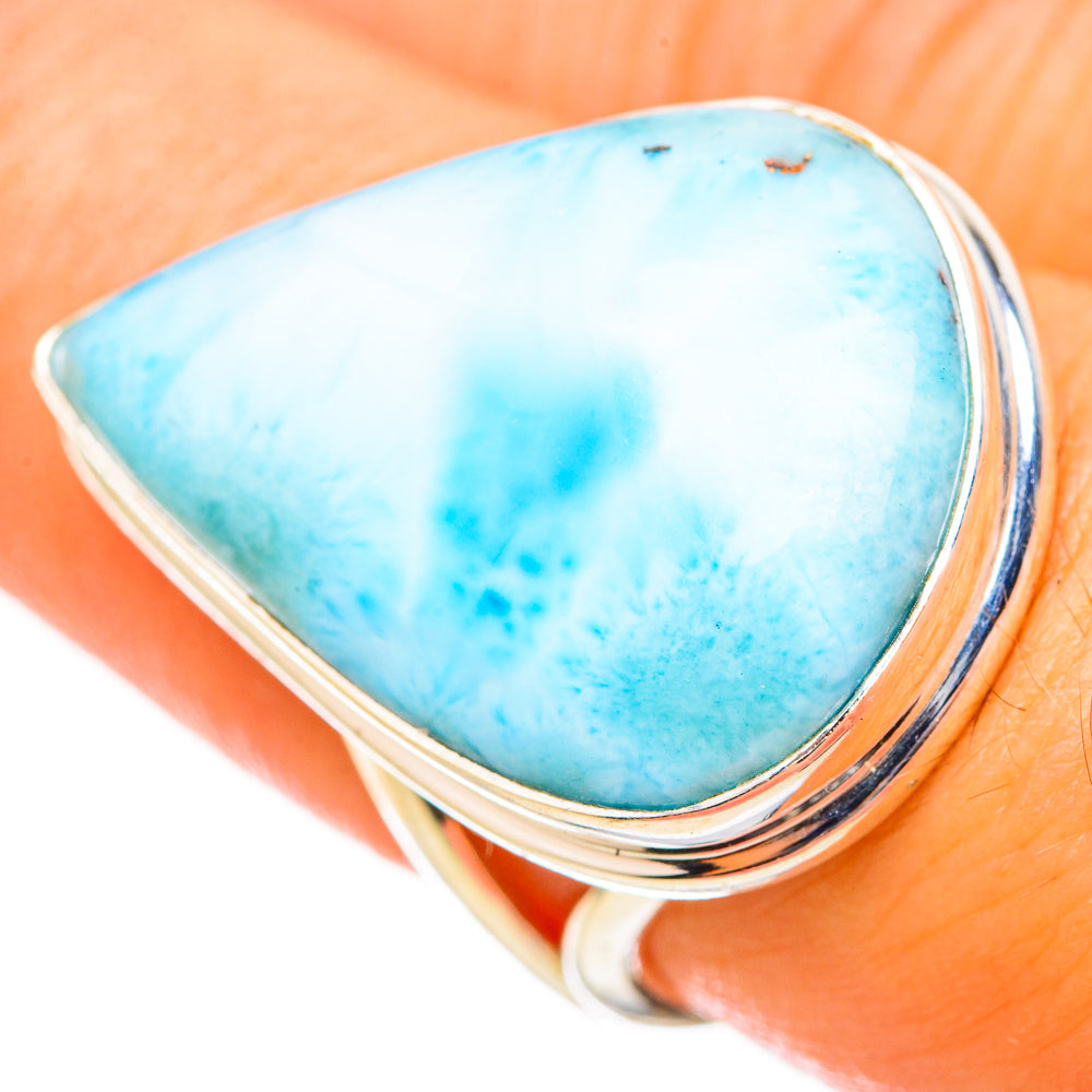 Larimar Rings handcrafted by Ana Silver Co - RING115456
