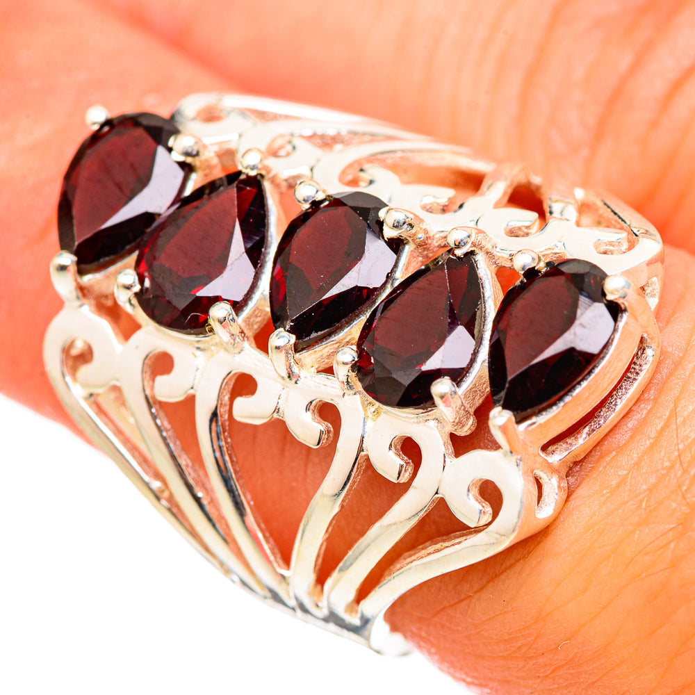 Garnet Rings handcrafted by Ana Silver Co - RING115460