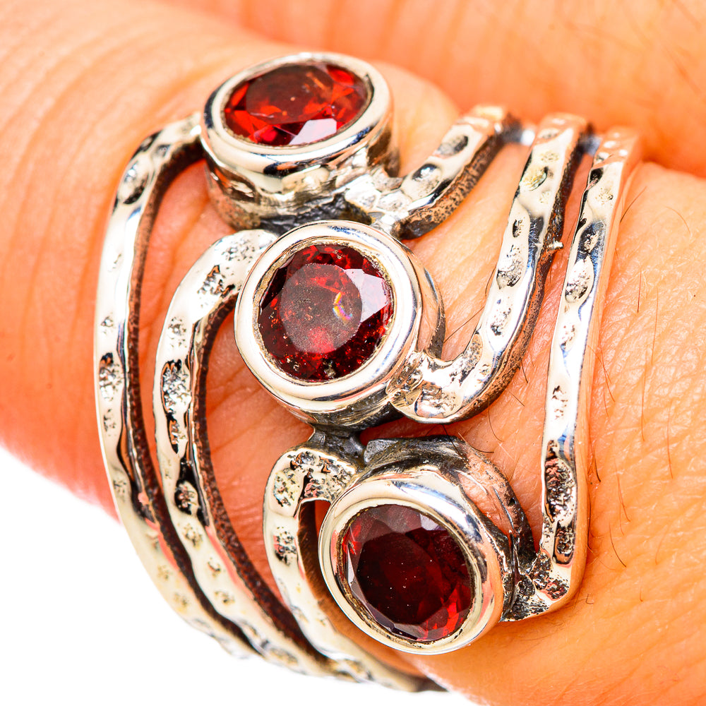 Garnet Rings handcrafted by Ana Silver Co - RING115461