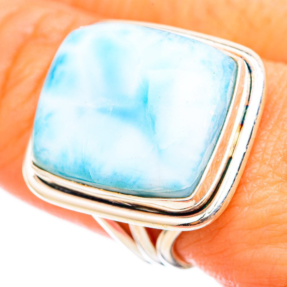 Larimar Rings handcrafted by Ana Silver Co - RING115469