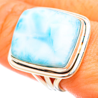 Larimar Rings handcrafted by Ana Silver Co - RING115469