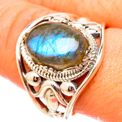 Labradorite Rings handcrafted by Ana Silver Co - RING115471