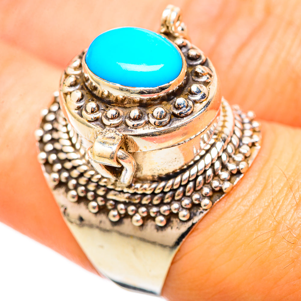 Sleeping Beauty Turquoise Rings handcrafted by Ana Silver Co - RING115472