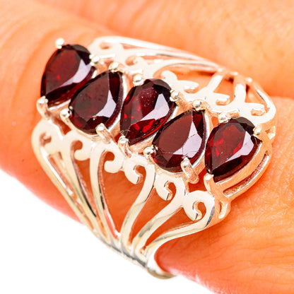 Garnet Rings handcrafted by Ana Silver Co - RING115477