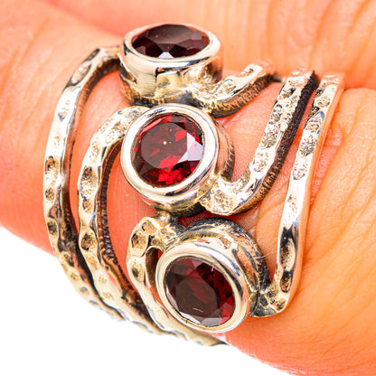 Garnet Rings handcrafted by Ana Silver Co - RING115478