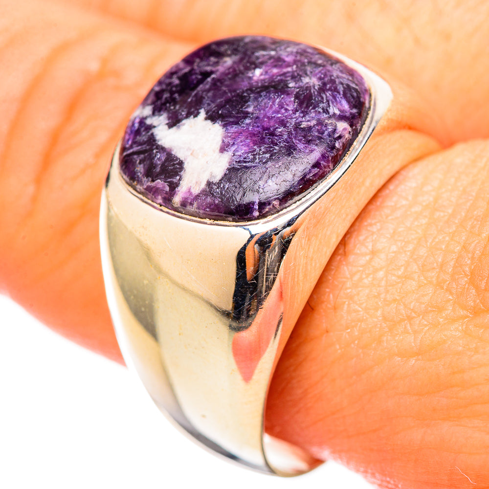 Lepidolite Rings handcrafted by Ana Silver Co - RING115481