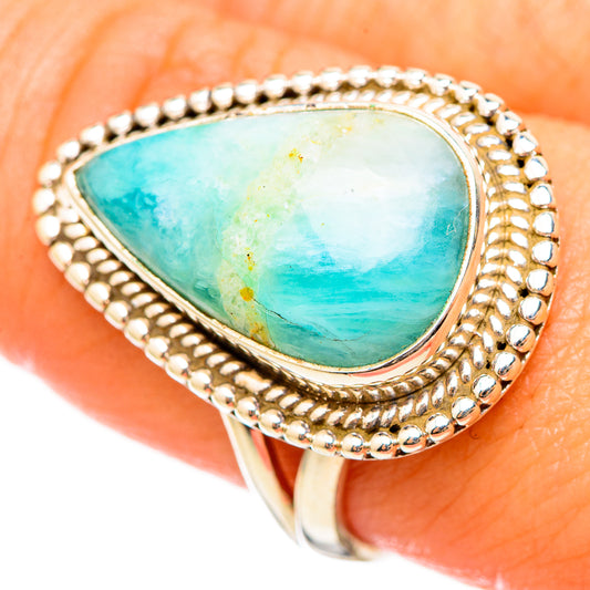 Peruvian Opal Rings handcrafted by Ana Silver Co - RING115487