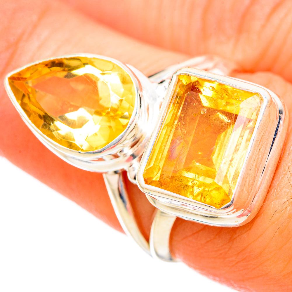 Citrine Rings handcrafted by Ana Silver Co - RING115490